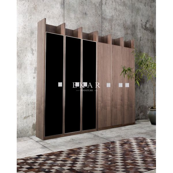 Latest Furniture Wooden With Glass Doors Models Bookcase European Style KSL-BK006/7