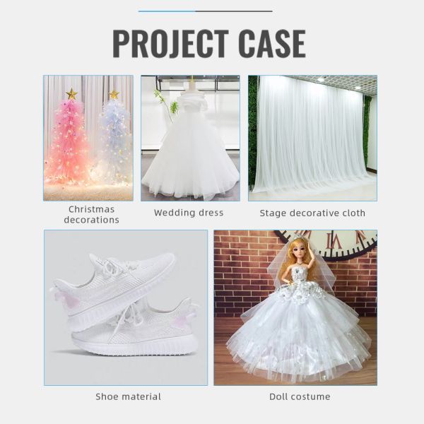 Серая полиэстерная сетка 20-50 гг. для обновления одежды