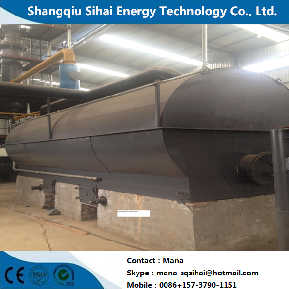 Standard Waste Sludge Oil Recycling to Diesel Distillation Plant 24hours Output 9-13.5tons Diesel