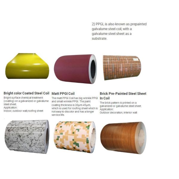 Cold Rolled Color Coated Aluminum Roofing Prepainted Steel Sheet