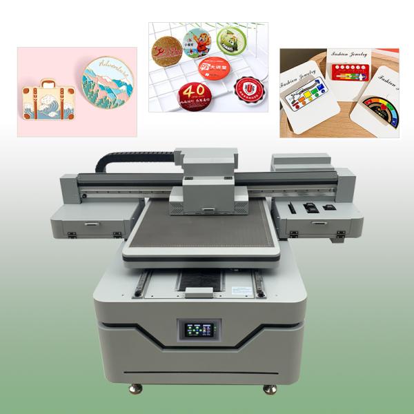 Factory Price 6090 Price with 3 I3200/XP600 Heads CCD Camera,and Rotary Attachment  UV Flatbed Printing for Multi-Material