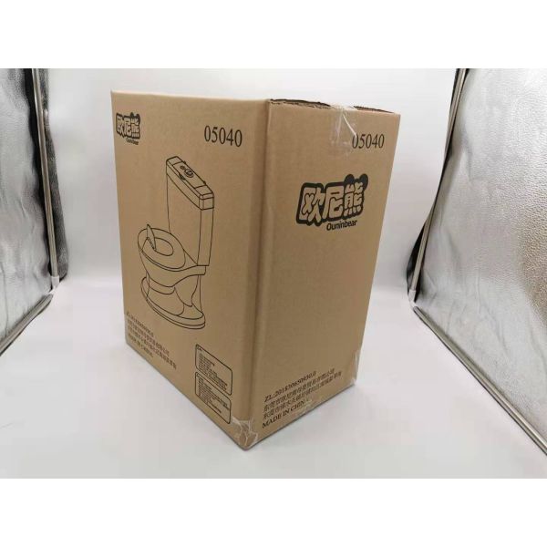 EN71 Certified Plastic Kids Toilet in White Pink Blue Ergonomic Design