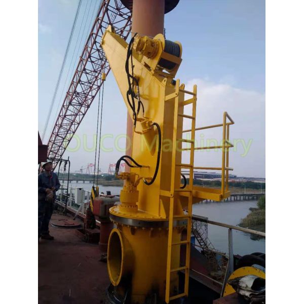 4 Ton Marine Stiff Boom Crane , Electric Hydraulic Deck Crane 12 Months Warranty