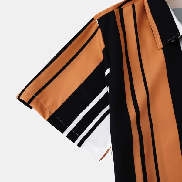 5000 cantidades camisa de playa de hombres con rayas camisas de estilo casual para imprimir en verano