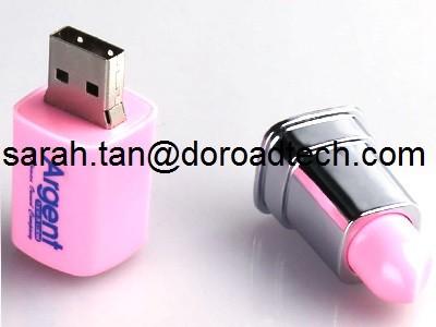 Plastic Lipstick USB Flash Drive, Special Gift USB Memory Sticks for Girls