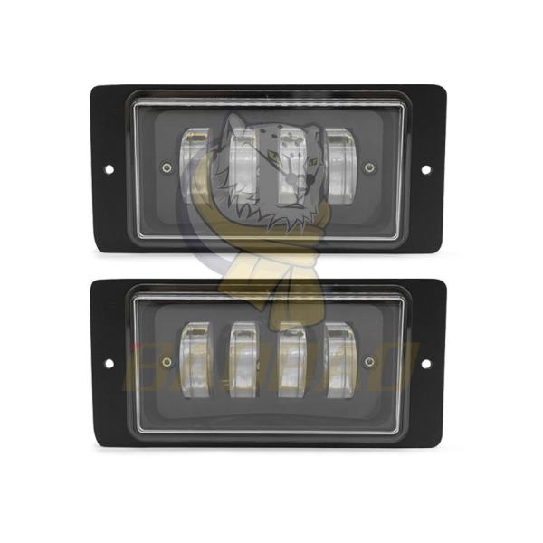 4 Inch White Rectangle 12V 24V 45W Automotive Fog Light Accessories