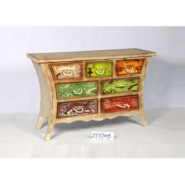 Elegant Europe Style Retro Solid Wood Living Room Cabinets