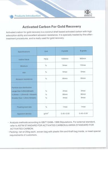 Achetez ! Prix raisonnable et charbon actif de coquille de noix de coco de bonne qualité pour l'extraction de l'or
