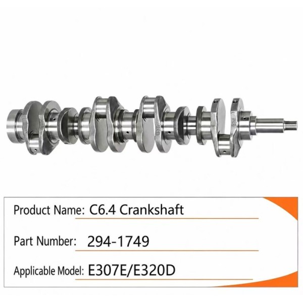 C6.4 Forged Steel Crankshaft 294-1749 Engine Crankshaft for CAT307E / CAT320D