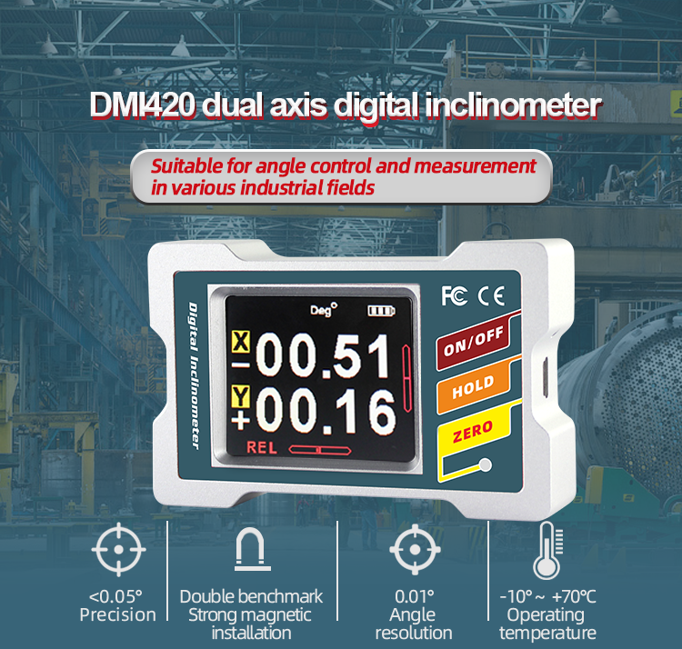 DMI410 портативный мини-точность цифровой протрактором наклонометр 1 оси Автоугол