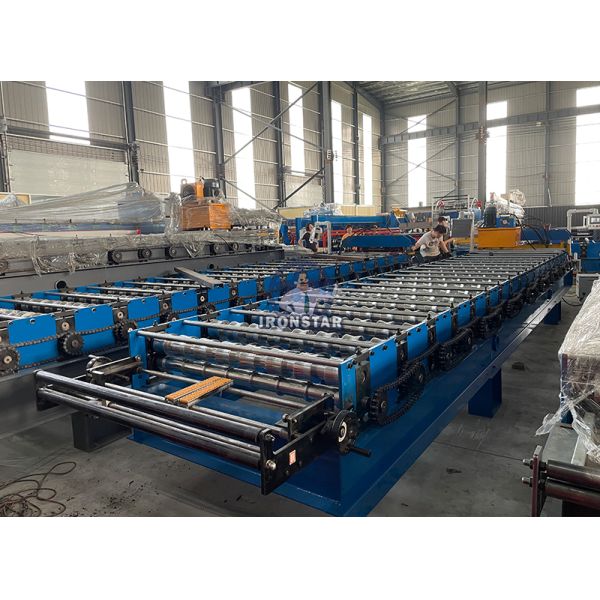 “Automatic 840 Roof Panel Cold Roll Forming Machine For Galvanized Steel & Color Coil 840 IBR Metal Roof Panel Roll Forming Machine Construction Material Making Machinery ”