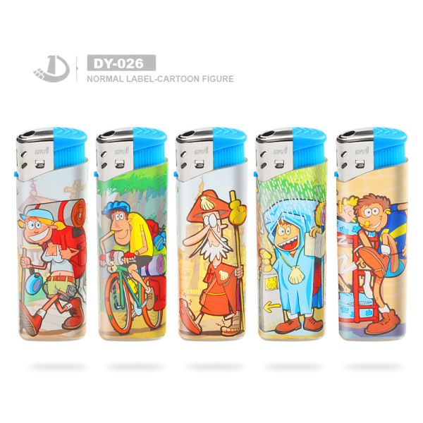 Manufacturer Supply 1.14cm Thickness Beautiful Wrapped Labels Cigarette Lighter