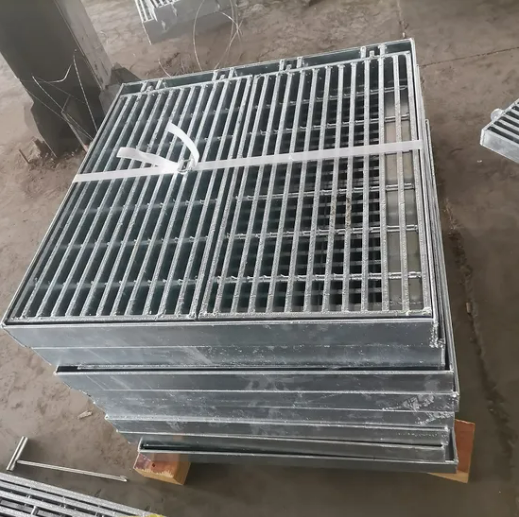 Galvanized Welded Steel Grating with Serrated Surface for Platform Walkways