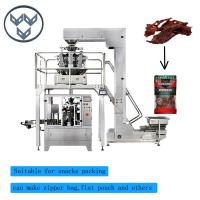 OEM secado cecina de la empaquetadora del bolso de la cremallera de la carne
