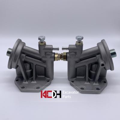 Base de alumínio do oito-furo da base 1R0739 do filtro de óleo das peças 1R-0739 da máquina escavadora do  312D 315D 320C 320D 323D, apropriada para o ar f