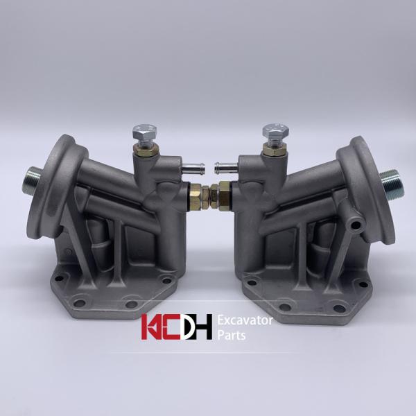 Base de alumínio do oito-furo da base 1R0739 do filtro de óleo das peças 1R-0739 da máquina escavadora do  312D 315D 320C 320D 323D, apropriada para o ar f