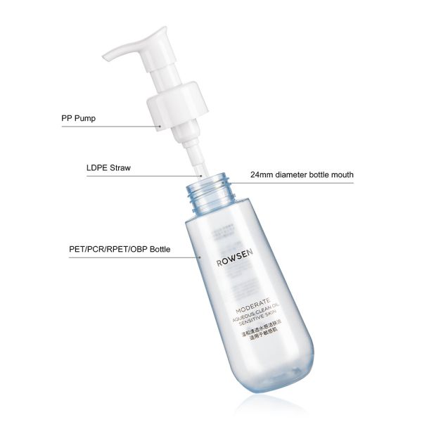 Garrafas cosméticas plásticas feitas sob encomenda com as garrafas plásticas da bomba de óleo 100ML