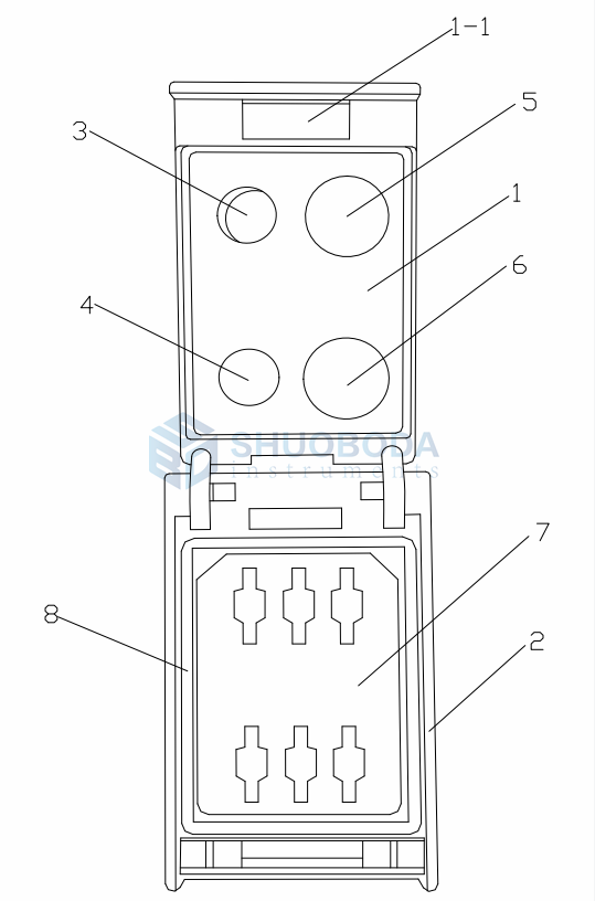 TLD Dosimeter Card Holder For Internal Organs Skin Eyes