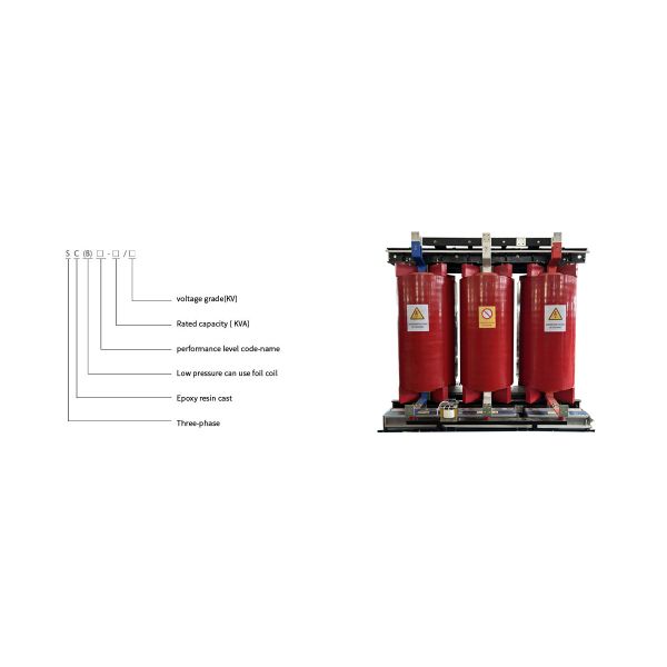 Трехфазный брошенный тип 11KV трансформатора смолы 5000KVA сухой к 0.4KV