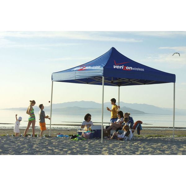 Waterproof Advertising Canopy Tents , Hexagonal Steel Frame Outdoor Canopy Tent