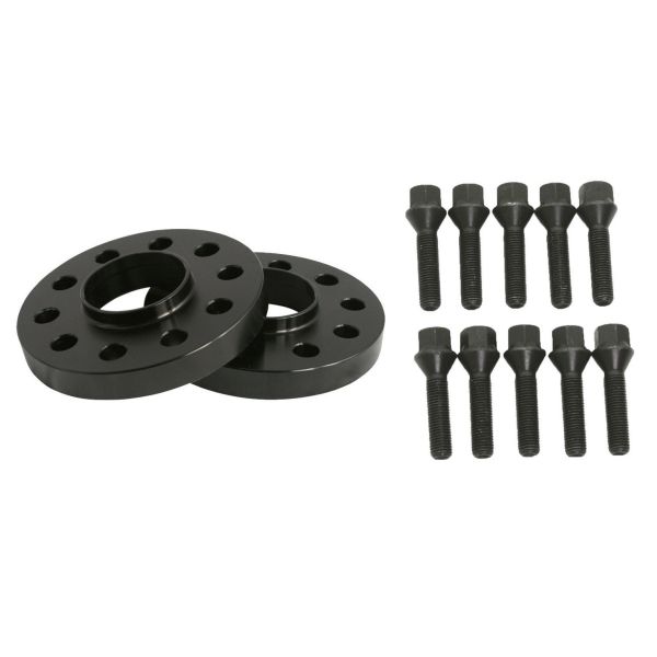 20mm BMW E39 5x120 Wheel Spacers - Hubcentric 74.1 74 | with 12x1.5 Black Bolts
