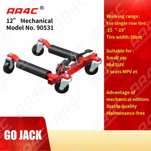 12 дюйма гидравлического автомобиля идут корабль тележки колеса автомобиля тележки автомобиля Джек двигая располагая тележку колес Джек 4