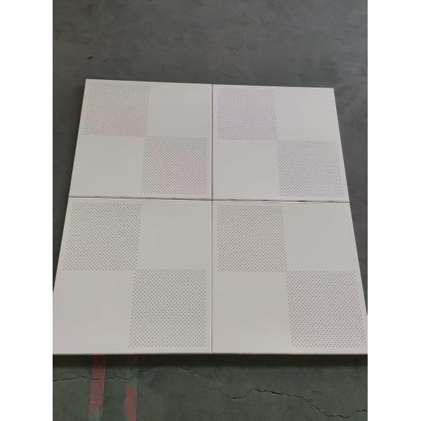 Diagonal Checkerboard Perforated Aluminum Ceiling Panel Modular Design