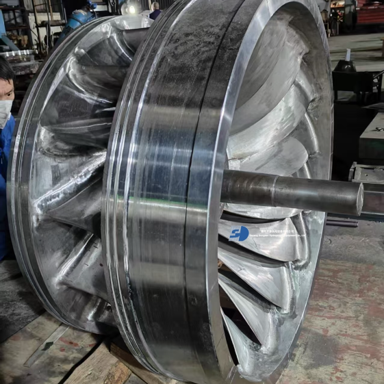 Stainless Steel 13-Blade Francis Runner for Medium/High Head Hydropower Applications