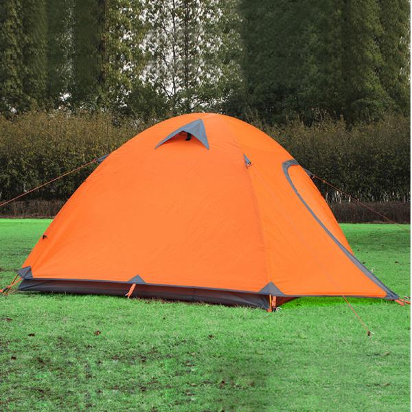Popular Classic Type Ultralight 3-4 Person Aluminum Alloy Poles Camping Tent(HT6011)
