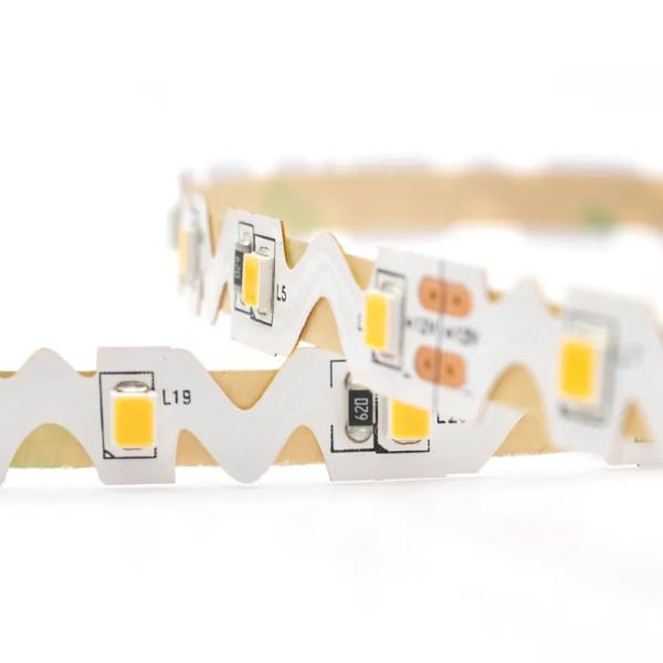 12V S Shape LED Strip , SMD2835 Bendable LED Tape Light Single Colour For Decorative