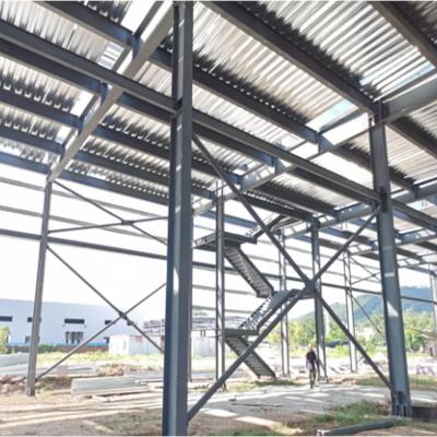 Galvanized Painted Steel Structure Workshop Galvanized Steel Frame Customized Size