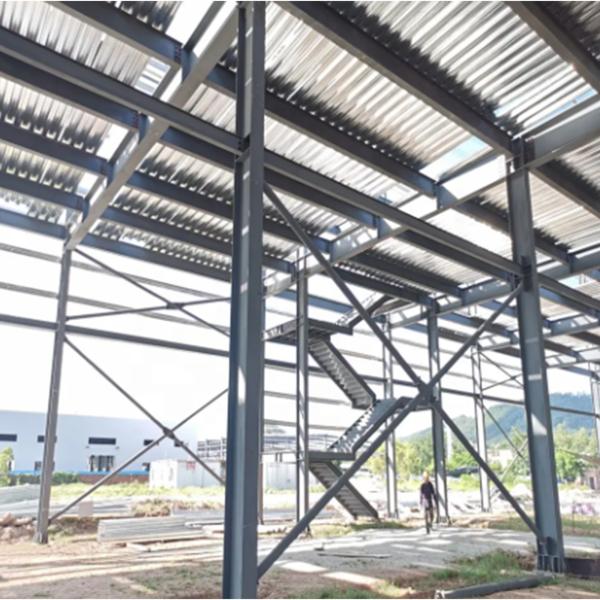 Fast Build Steel Structure Workshop Galvanized Steel Frame Buildings Customized Size