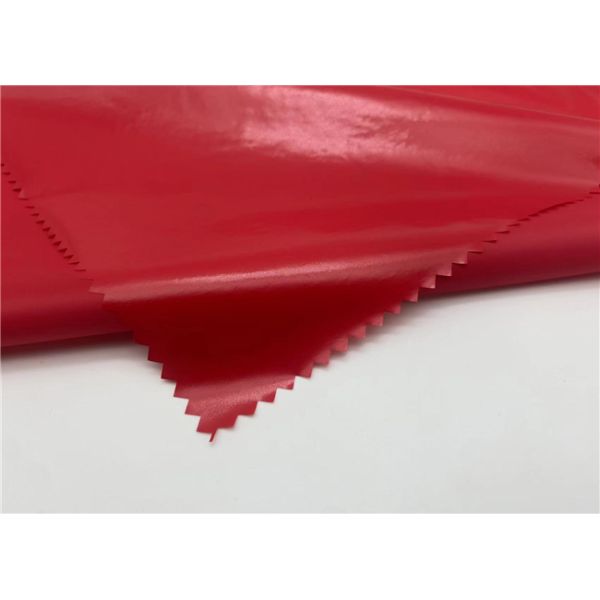 GRS 100% Recycled Polyamide Nylon Fabric Bright PU Coating Downproof For Winter Jacket