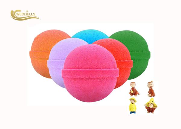 Jasmine Bubble Kids Surprise Bath Bombs Round Shape Handmade Bath Bombs
