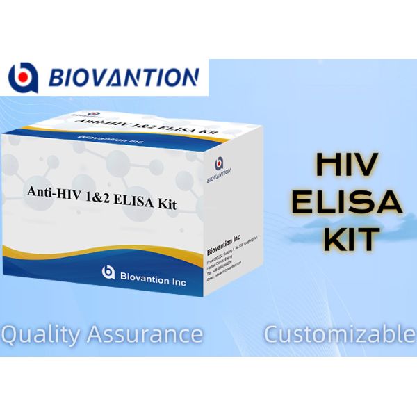 High Sensitivity HIV ELISA Test Kit for Blood Screening with 96 Tests and CE Certified