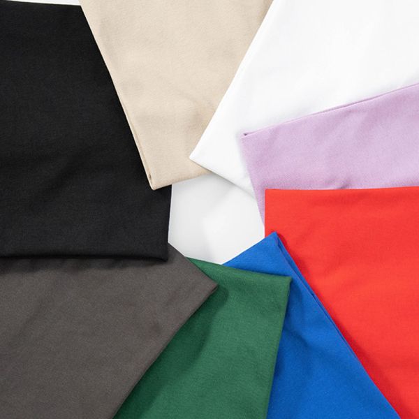 240 G Fashion Short Sleeve Round Collar Large Size Cotton T-Shirt