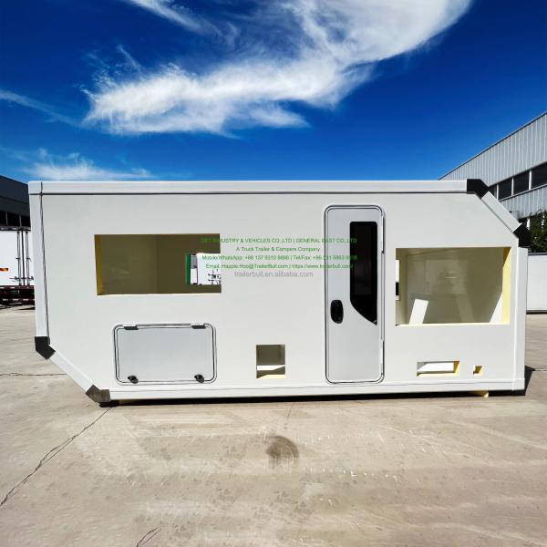 Light Self-Support RV Body 4.9m 16ft Camper for Flatbed Trucks and Off-Road Expeditions