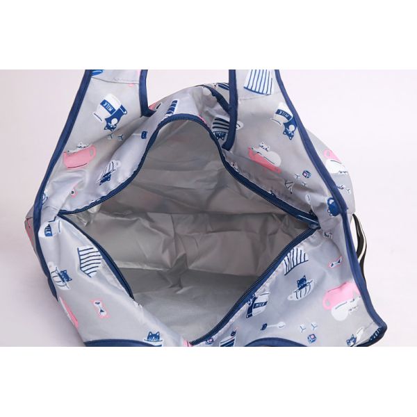 Teenagers Girls 210D Foldable Oxford Tote Bag For Dogs 34cmx32cmx15cm