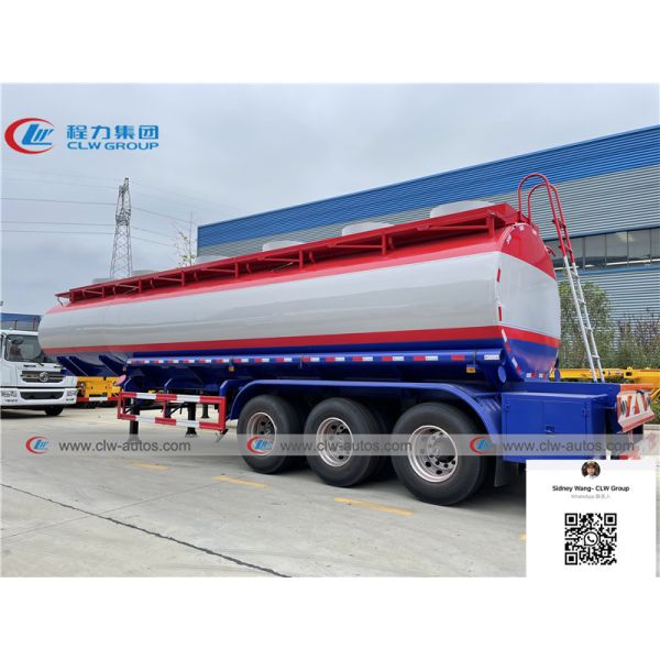 42000 Liter 30 Ton 35 Ton Tri Axle Semi Trailer For Fuel Transport