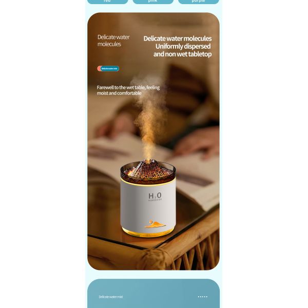 Large Capacity Ultrasonic Aroma Air Humidifier With Atmosphere Night Light Custom Logo