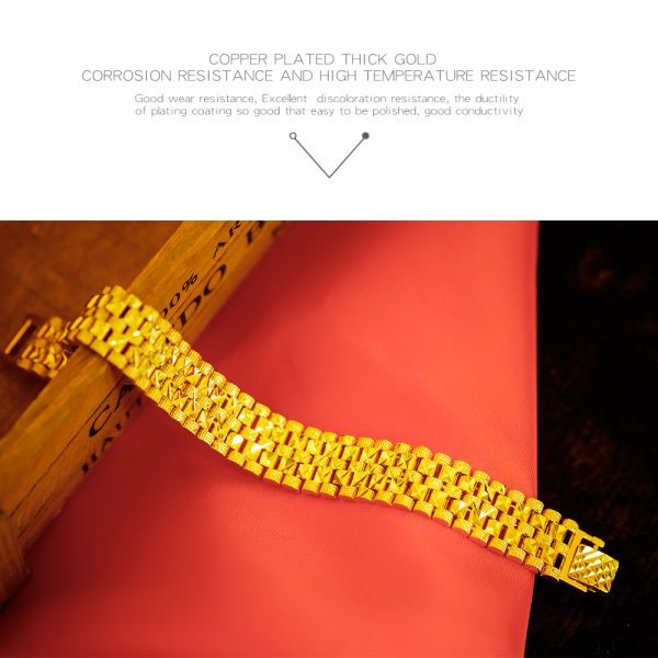 Luxury Gold Plated Men Bracelet