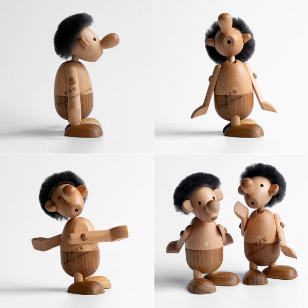 Exclusive Oak Beech Handcrafted Wooden Animals Wooden Horse Toy For Baby