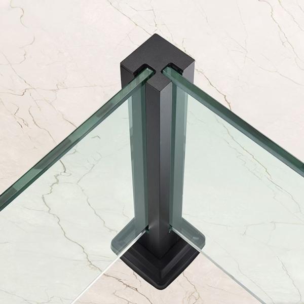 Tempered Glass Railing Stainless Steel Aluminum Alloy Frameless Glass Balustrade Guard Balcony Staircase Railing Post