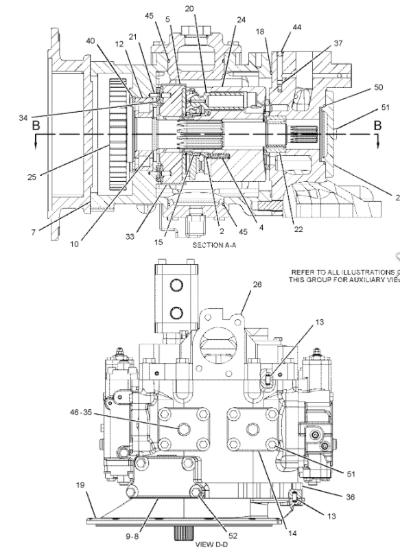 Piloto Pump For E325C E324 200-3343 del excavador de Belparts SBS140