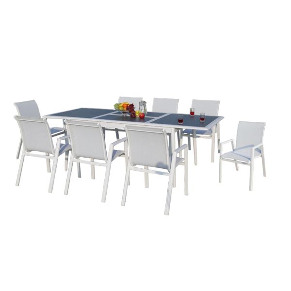 HIFINE HFS-0416 Aluminum Outdoor Dining Garden Patio Furniture Set