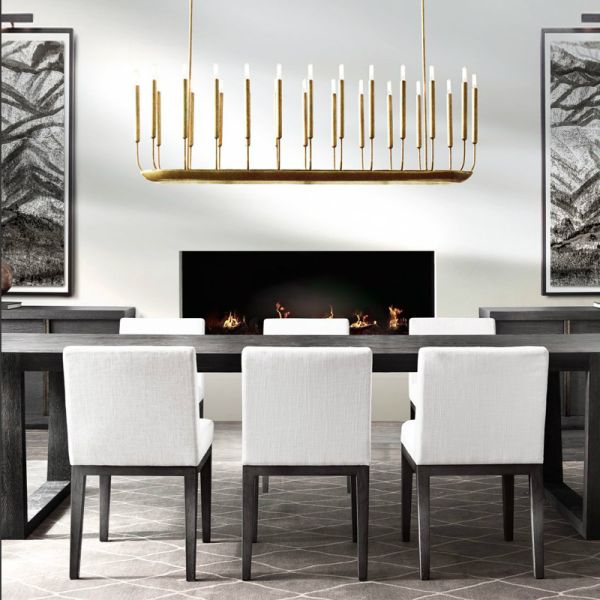 Customizable Design Brass Body Pendant Light with 50000 Hours Lifespan for Luxury Dining Room Chandelier