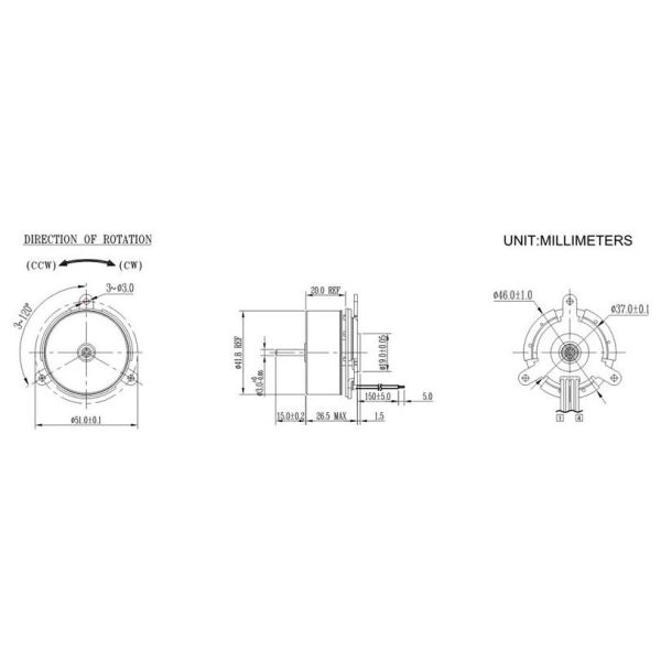 42mm Diameter High Speed Brushless Motor BL4225O For Medical Apparatus