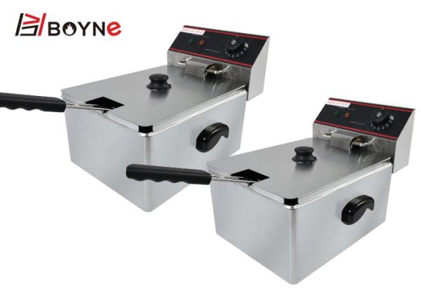 Single Tank Fryer Single Basket Electric Deep Fryer For Restaurant