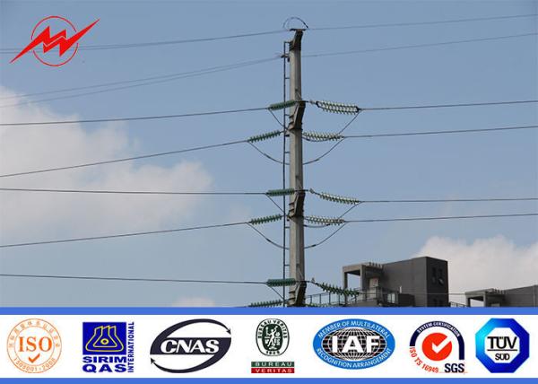 As subestações de aço polo de serviço público de aço da eletricidade do metal 69kv poligonal de 80ft com mastro galvanizaram a estrutura