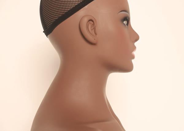 Db-7645a African American Face Mannequin Head With Shoulders Full Bust With Makeup